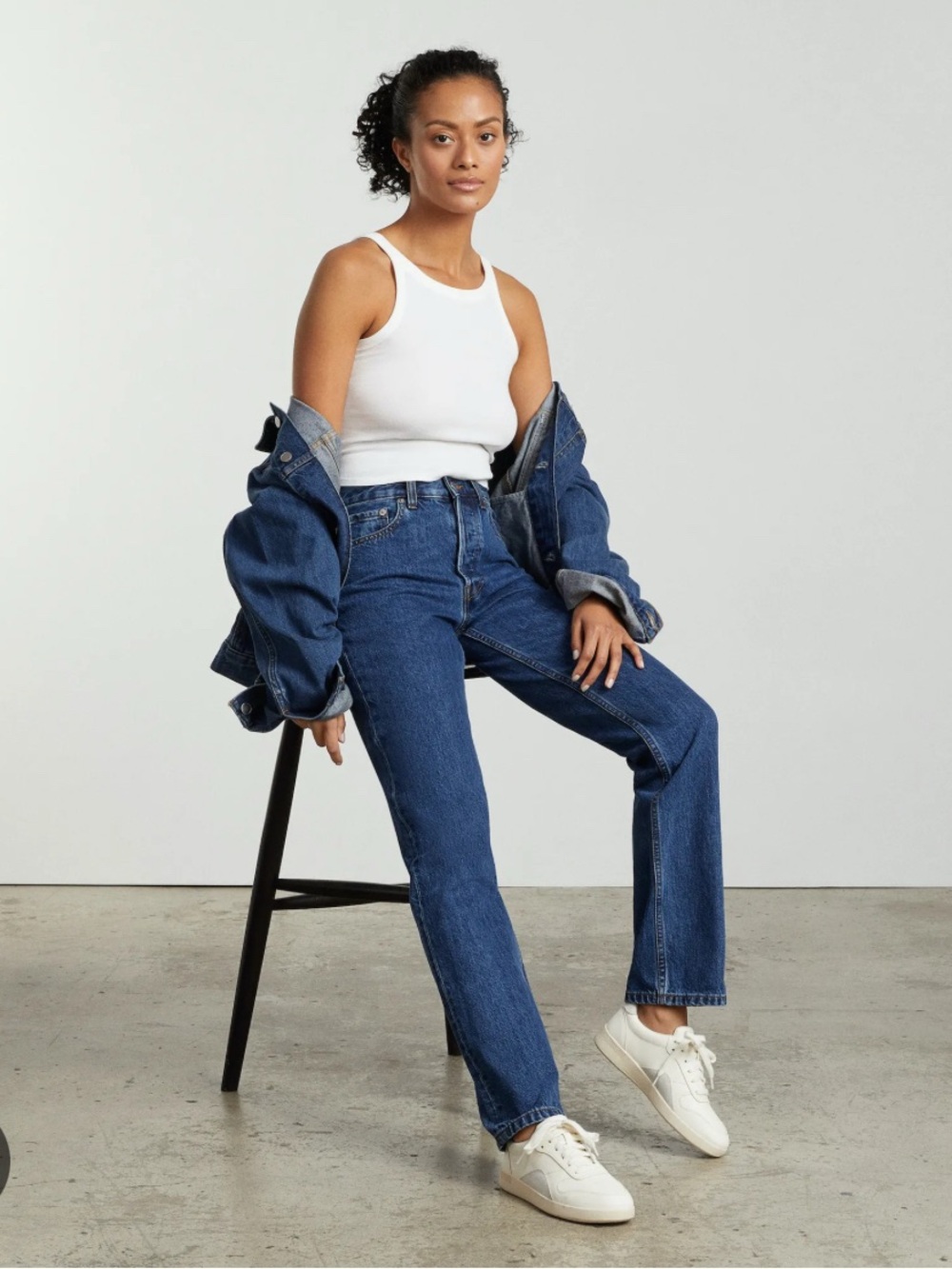 Everlane Straight Blue Denim Jeans